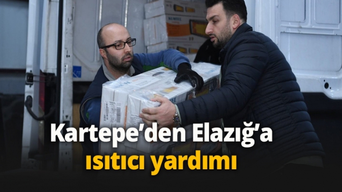 Kartepe’den Elazığ’a ısıtıcı yardımı