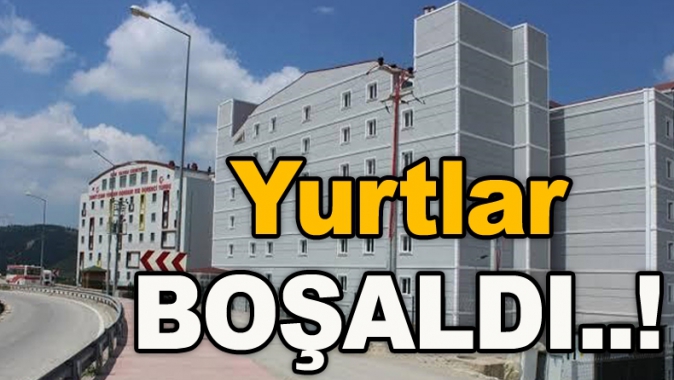 Öğrenci Yurtları BOŞALDI..!